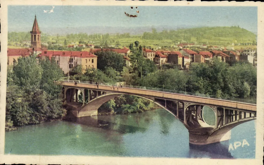 Montauban (T.&G.) — O Ponte Novo e Sapiac — Les Cartes A.P.A. — ALBI - Frente