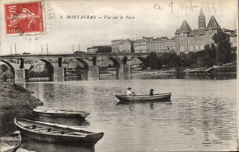 Montauban — Vista do Tarn — Editor não identificado, n° 8 - Frente