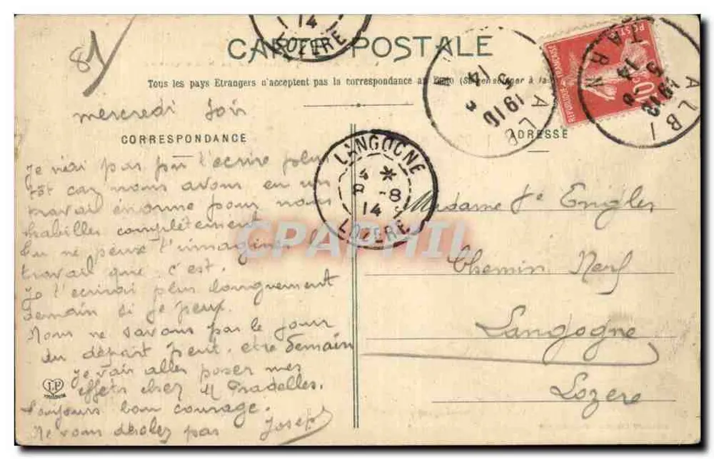 Albi - Igreja da Madeleine — Le Tarn, n°490 - Verso