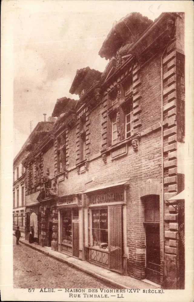 Albi — Haus der Vigniers (16. Jahrhundert) — Rue Timbale — LL - Vorderseite