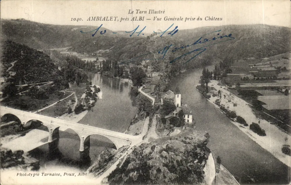 Ambialet, nahe Albi — Allgemeiner Blick vom Schloss aus — Le Tarn Illustré, n° 1040 - Vorderseite
