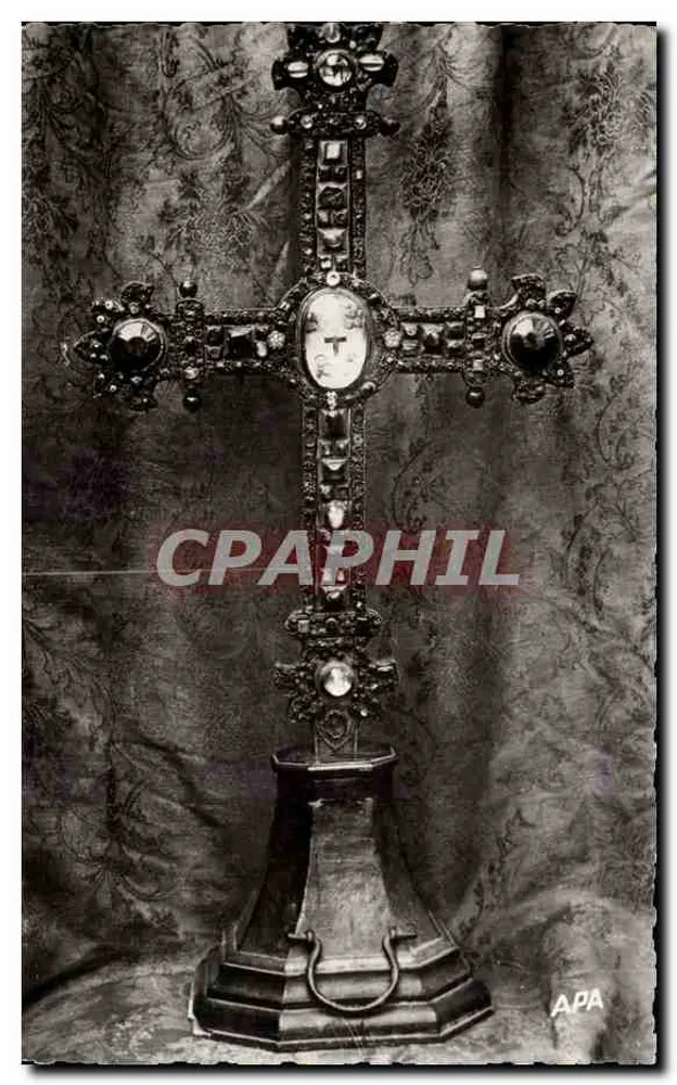Gemmene Reliquienkreuz aus Armagnac — Kreuz von Montmiral — APA-ROUX-Karten-Gesellschaft - Vorderseite