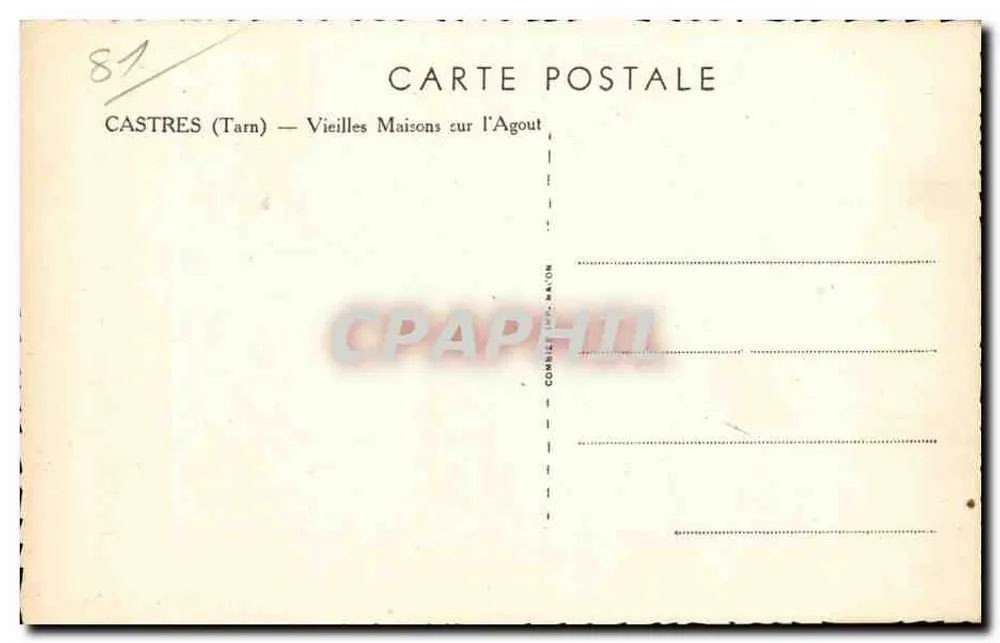 Castres (Tarn) — Vecchie Case sull'Agout — Cim' - Verso