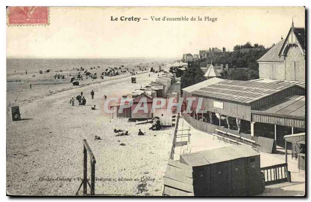 Le Cretoy — Vista geral da Praia — Chulon-Delong « Petite Pâtélotte », editor em Le Cretoy - Frente