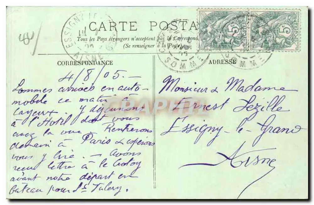 CAYEUX-SUR-MER — Grand Hotel des Bains — LL. - Rückseite