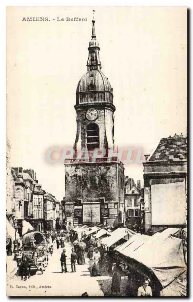 Amiens - A Torre da Igreja — editor R. Caron, Amiens - Frente