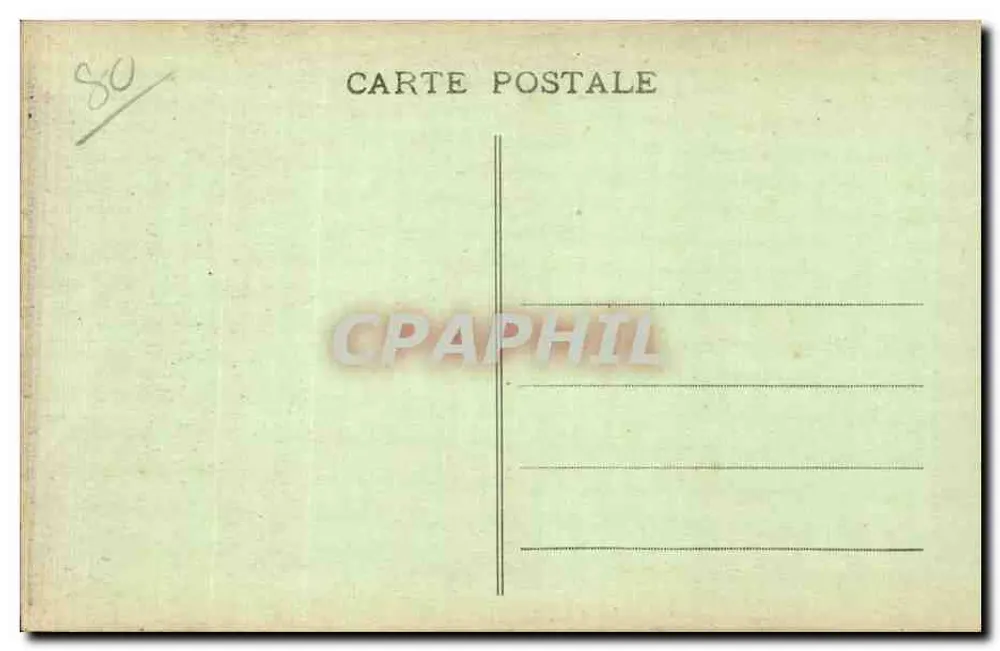Amiens - A Torre da Igreja — editor R. Caron, Amiens - Verso