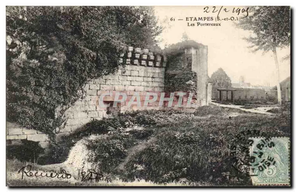 Etampes (S.-et-O.) — Les Portereaux — editor desconhecido, n° 61 - Frente