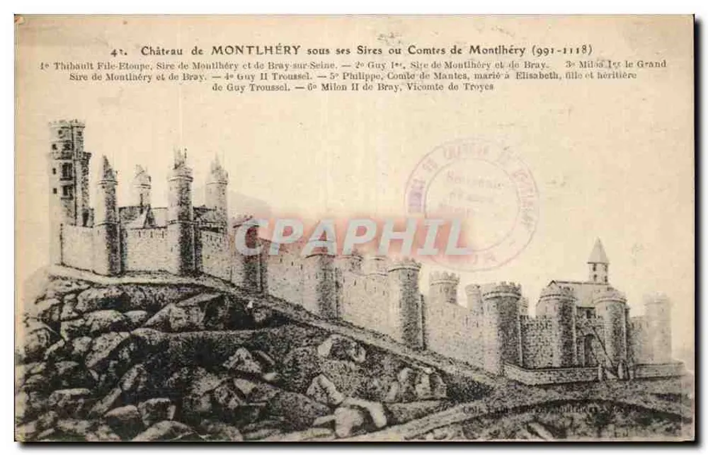 Castelo de Montlhéry sob seus Senhores ou Condes de Montlhéry (991-1118) — Seine e Oise Artística e Cômica — n°4 - Frente