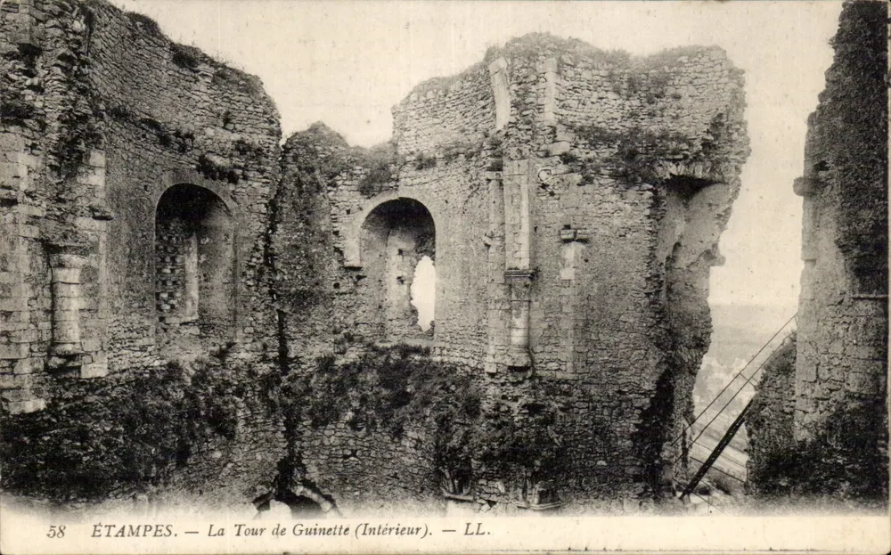 Étampes — A Torre de Guinette (Interior) — LL. N° 58 - Frente