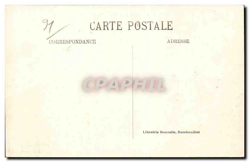 Castelo do Marais (S.&-O.) — Fachada principal — Librairie Nouvelle, Rambouillet - Verso