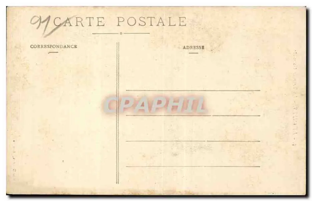 Etampes - A Torre de Guinette — editor Olympio Rameau & Bruneau, n°5 - Verso