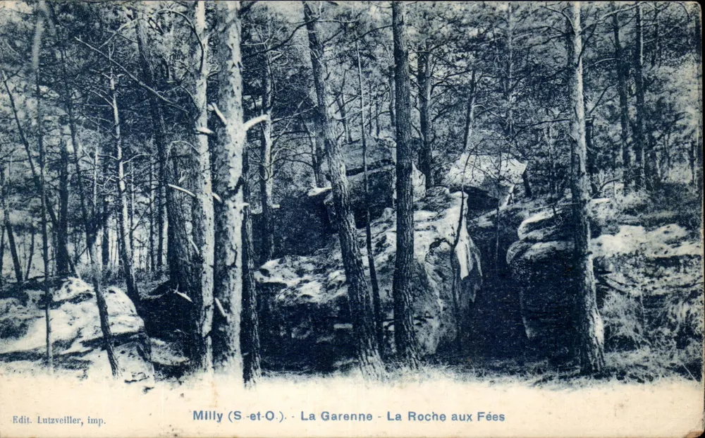 Milly (S.-et-O.) - La Garenne - La Roche aux Fées — Verlag: Lutzveiller, Druck. - Vorderseite