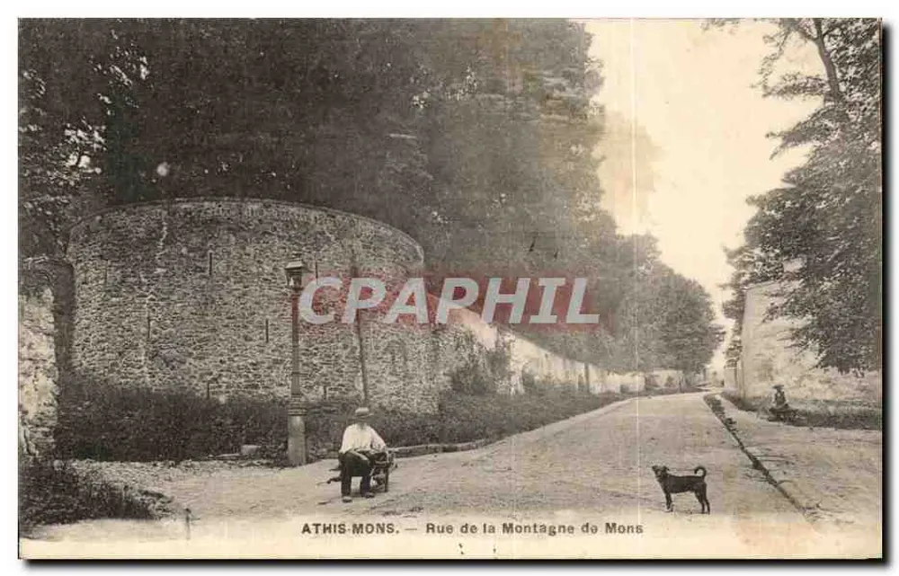 Athis-Mons — Rue de la Montagne de Mons — Verlag ATHIS-MONS, Seriennummer nicht sichtbar - Vorderseite