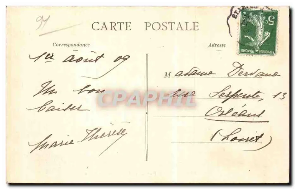 Athis-Mons — Rue de la Montagne de Mons — Verlag ATHIS-MONS, Seriennummer nicht sichtbar - Rückseite