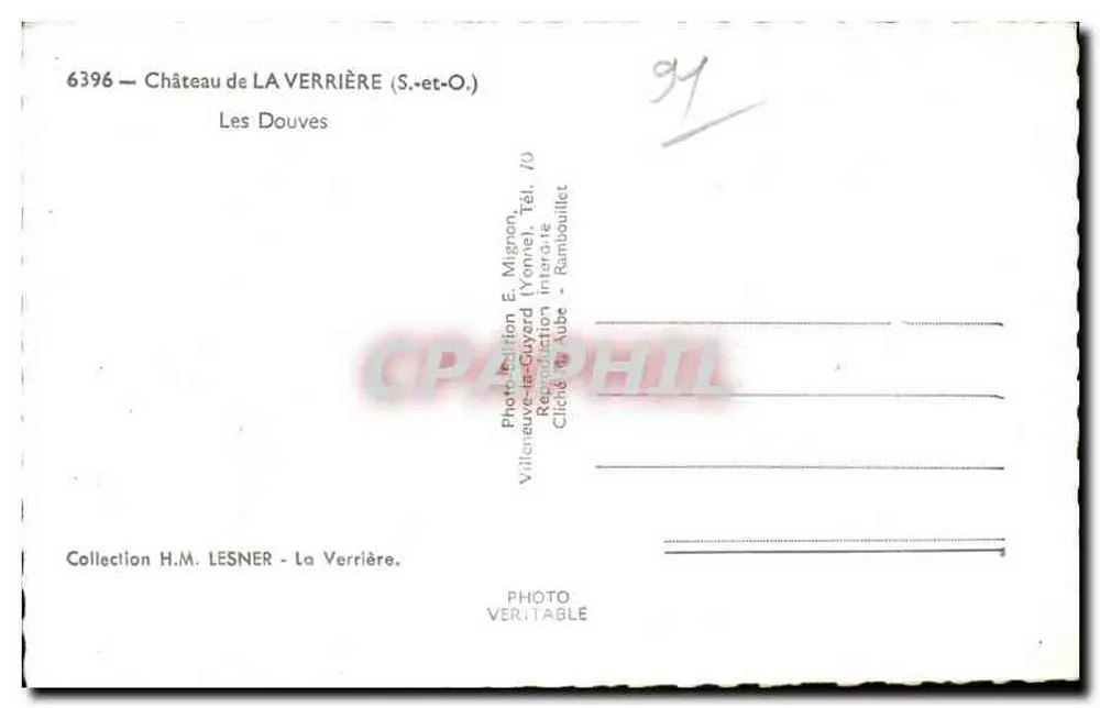 Castelo de La Verrière — Os Baluartes — Edição E. Mignon - Verso