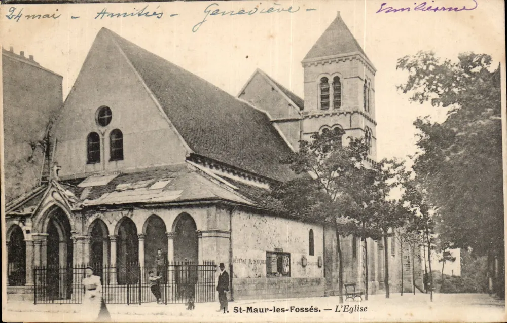 St-Maur-lès-Fossés — La Iglesia — Editor F. Pouydebat, n°1 - Anverso