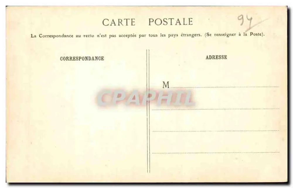 Vincennes - O Donjon e a Caserna - G.J. - Verso