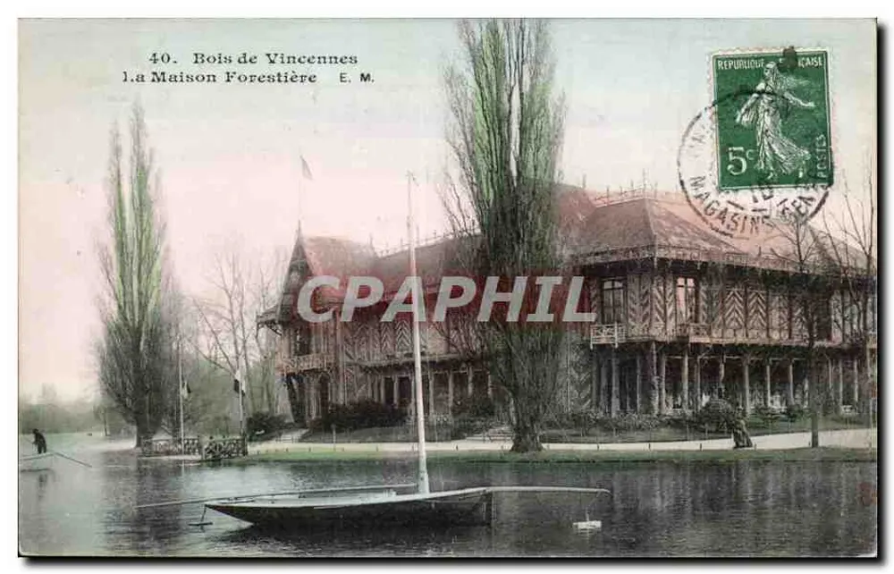 Bois de Vincennes — A Casa Florestal — E. M. - Frente