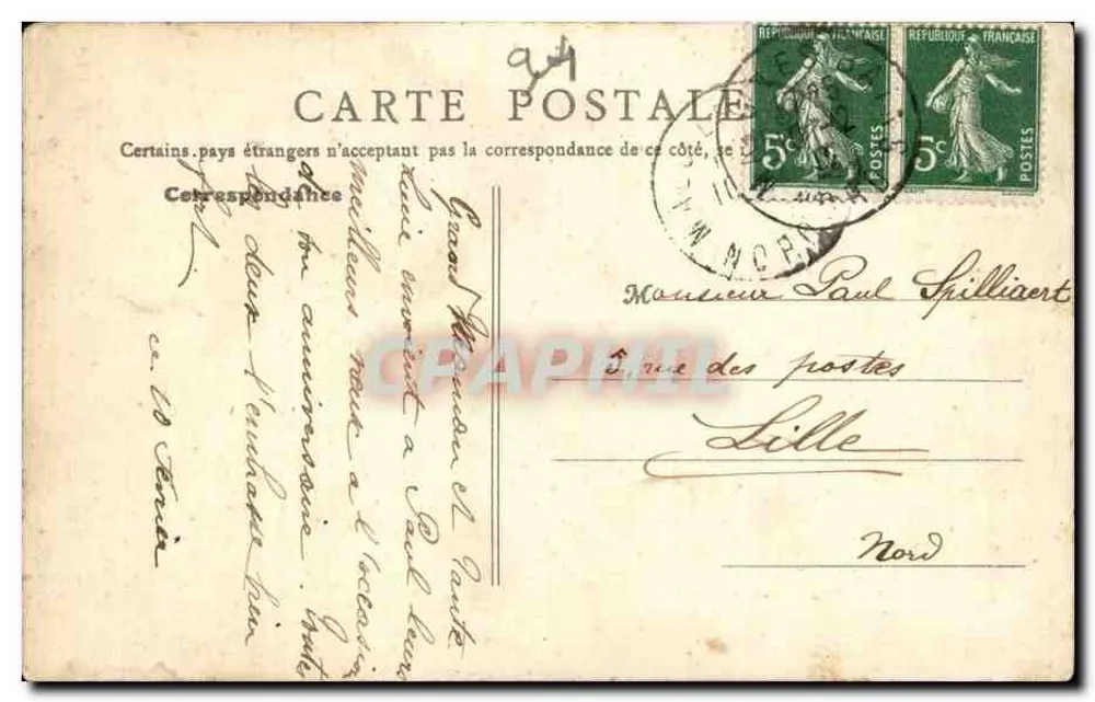 Bois de Vincennes – Der Bach des Lac des Minimes — B.F., Paris (2) - Rückseite