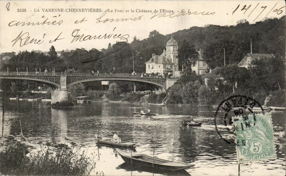 La Varenne-Chennevières — Der Brücke und Schloss de l'Étape — G. L. n°2538 - Vorderseite