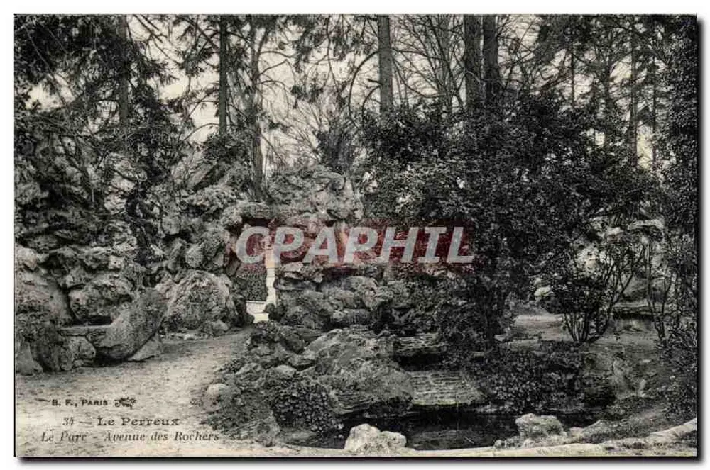 Le Perreux - Der Park - Avenue des Rochers — B. F., Paris, n° 34 - Vorderseite