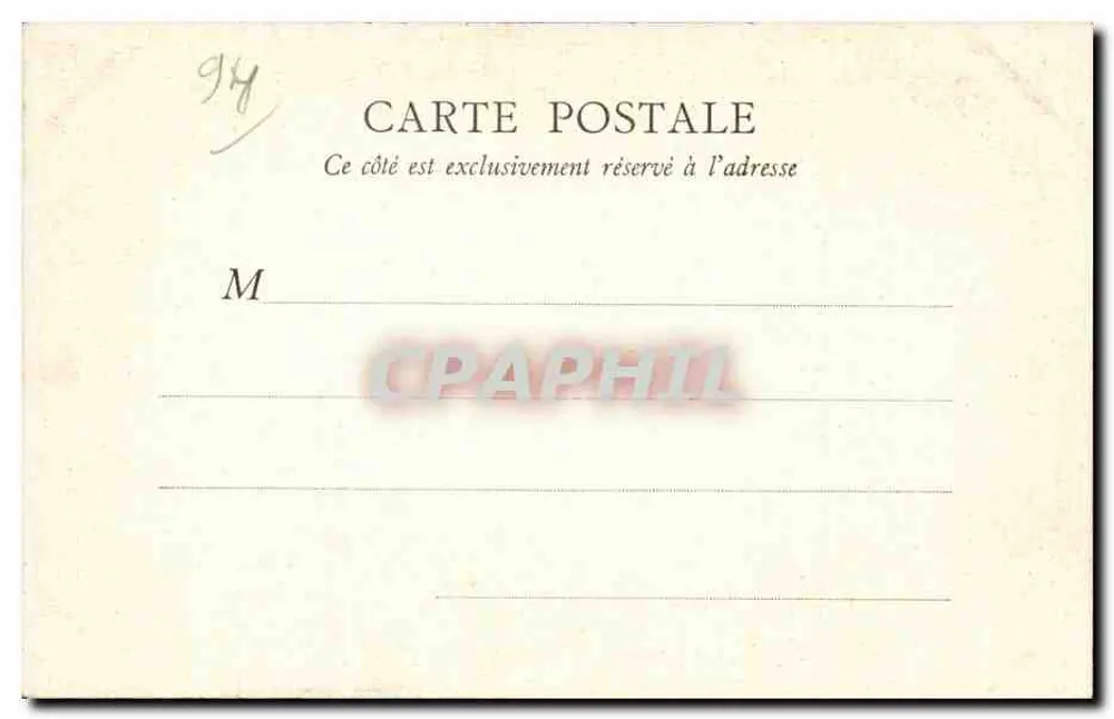 Der Marne-Rundgang — A Champigny. Baumstudie — B.F. PARIS - Rückseite