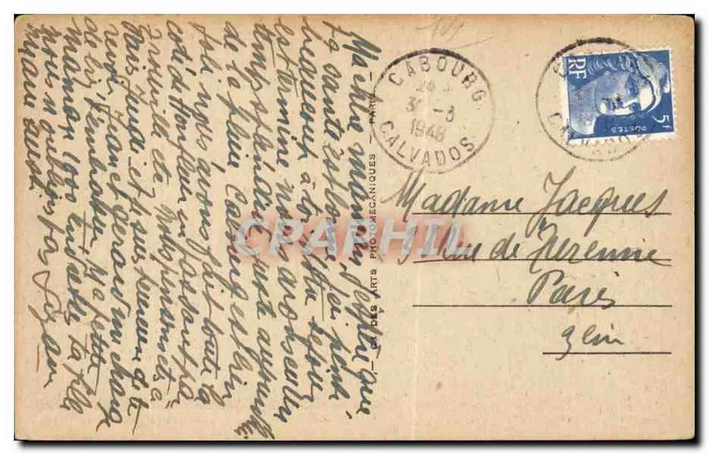 Cabourg — Das Grand-Hôtel und die Digue — n°139 - Rückseite