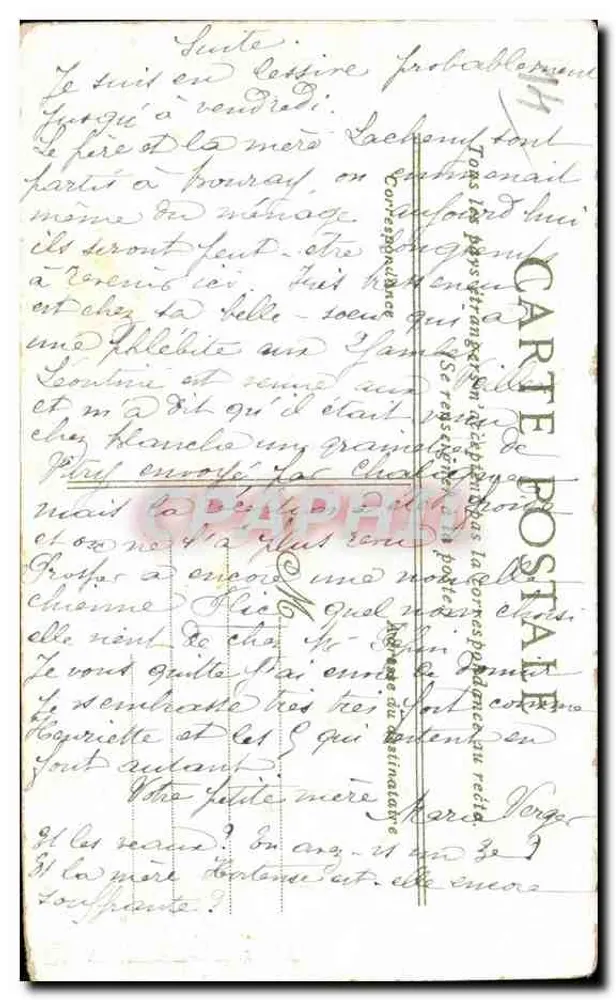 Cabourg — A Promenade da Praia — editor Carte Postale - Verso