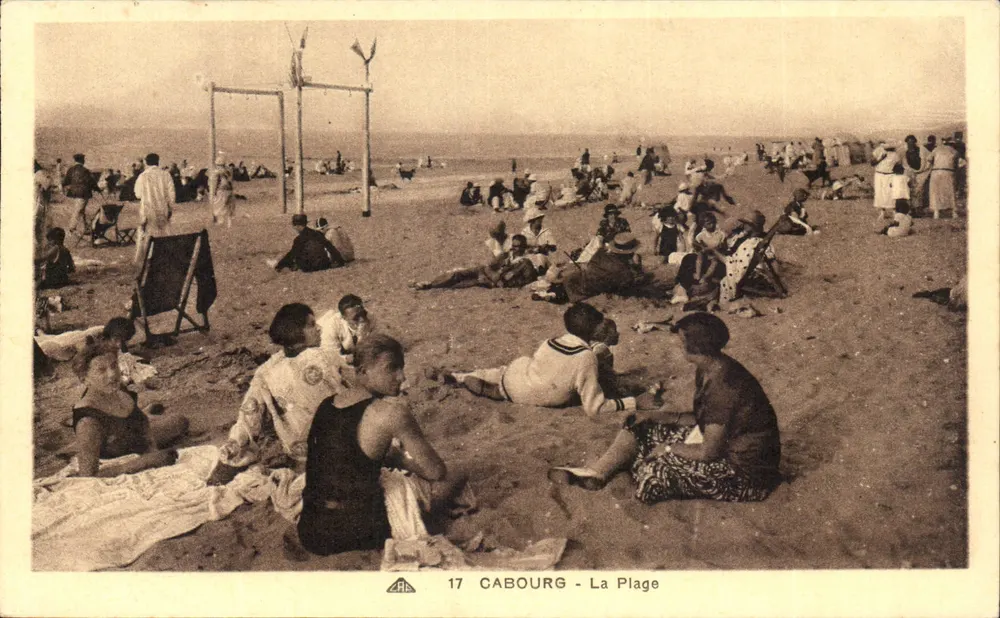 Cabourg - A Praia — editoria C° Alacienne dos Artes Bihomdoniqués, n° 17 - Frente