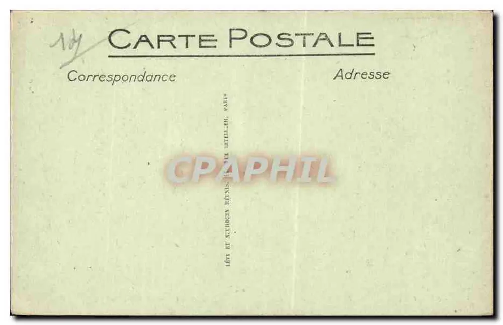 Cabourg — Boulevard des Anglais — Sur la Terrasse du Grand Hôtel — LL - Rückseite