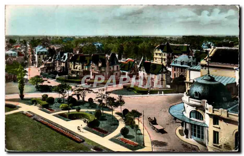 Cabourg — Die Gärten des Casinos und die Villen — Réal-Photo - Vorderseite