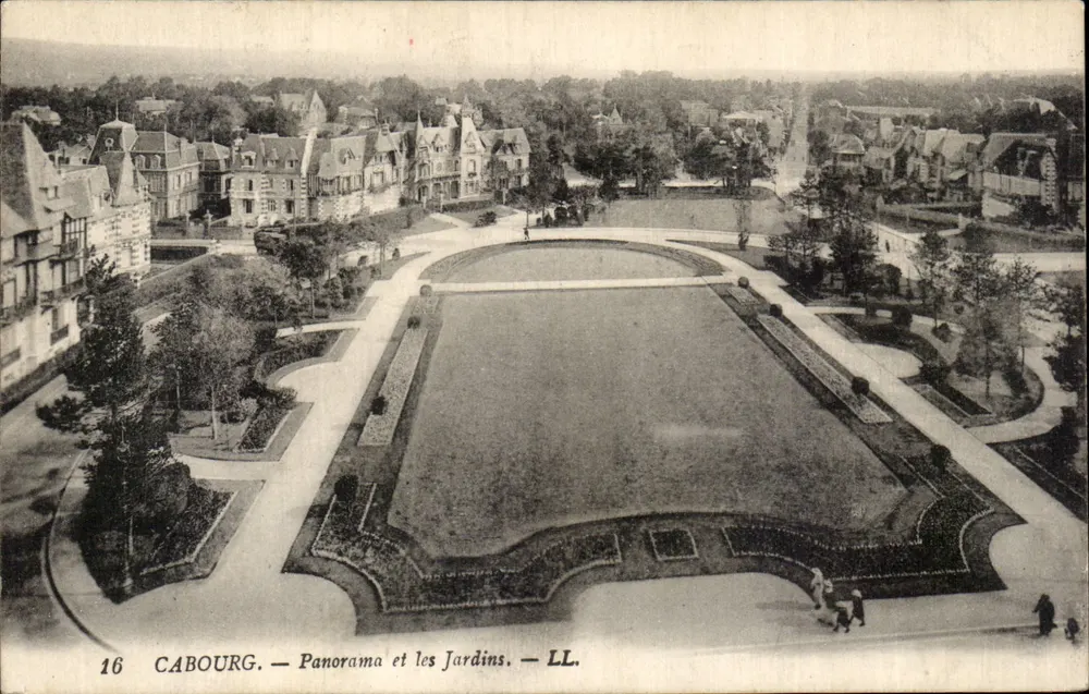 Cabourg — Panorama e os Jardins — LL. — n°16 - Frente