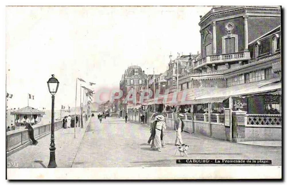 Cabourg - De Promenade aan de strand — uitgever Aqua-Photo & Cie, n°6 - Voorkant