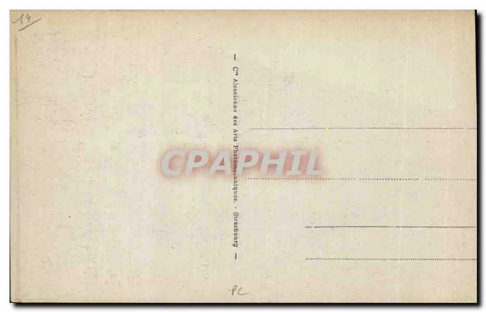 Cabourg - Jardins e Casino — editor C.° Anacréon des Arts Photographiques, Strasbourg — n° 91 - Verso