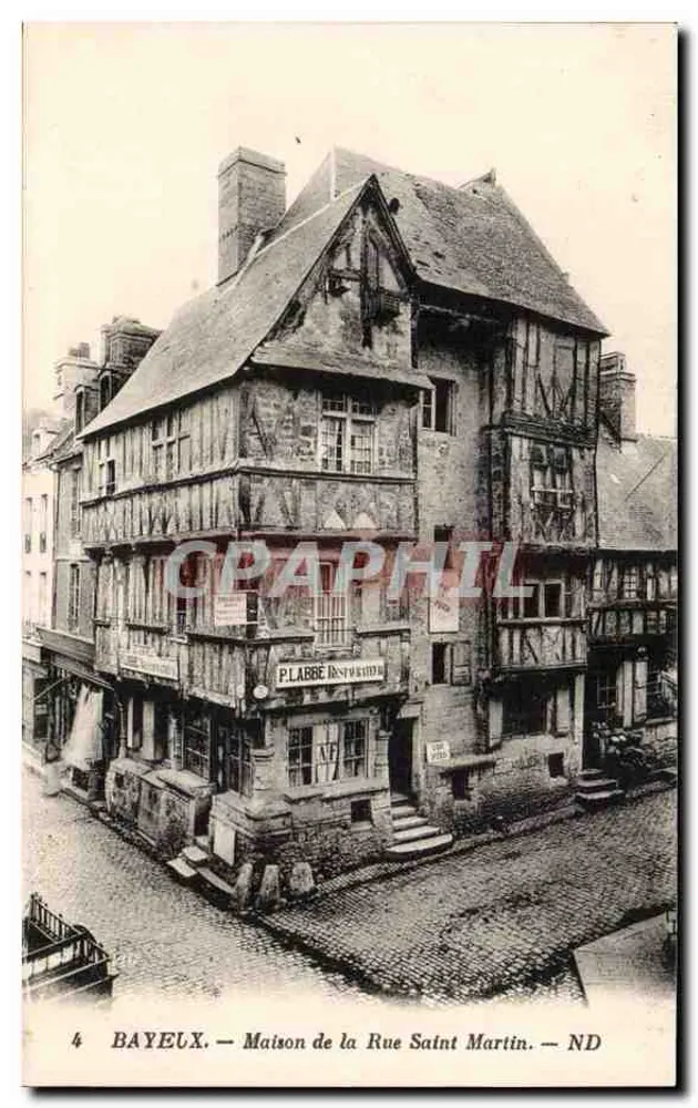 Bayeux — Casa da Rue Saint Martin — Plabbe - Frente