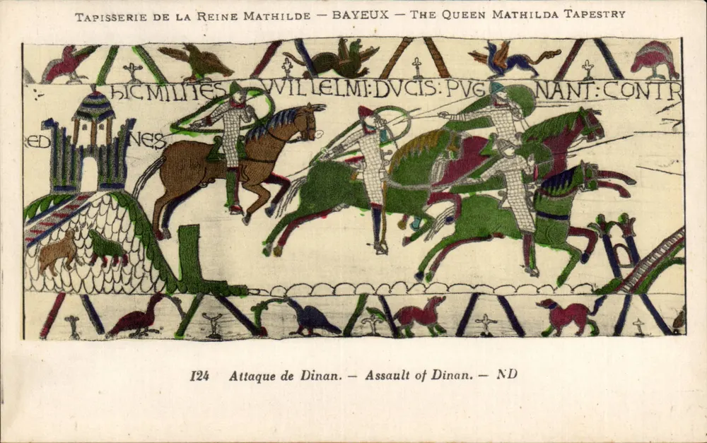 Tapisserie der Königin Mathilde — Bayeux — Angriff auf Dinan - Vorderseite