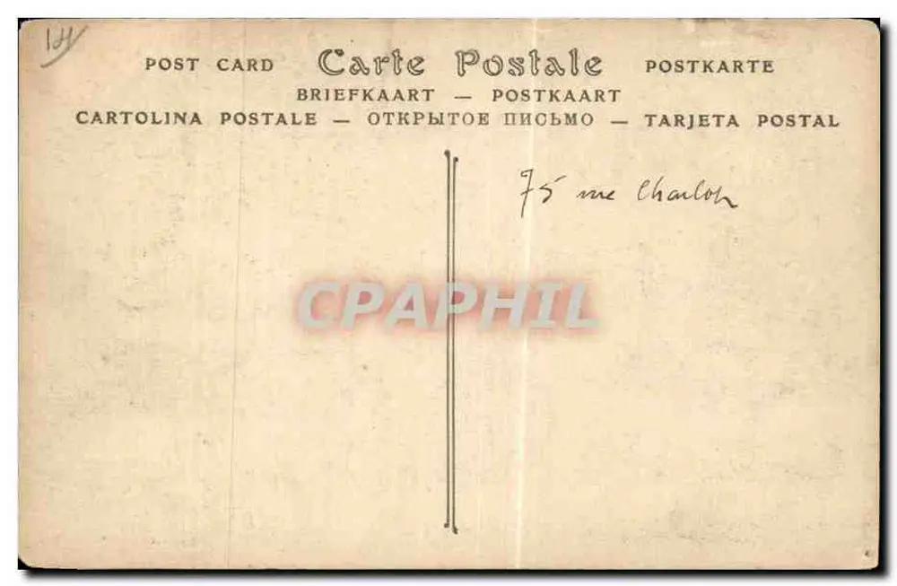 Tapisserie der Königin Mathilde — Bayeux — Antike Ansichtskarte Serie 168 - Rückseite