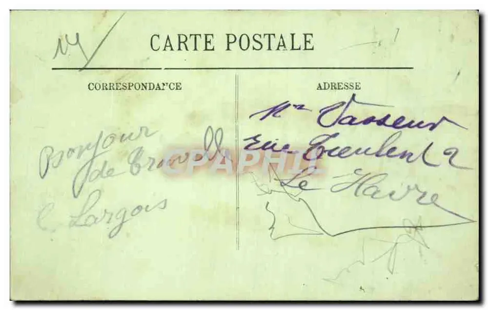 Trouville — A Praia e as Planchas — LL. — N° 180 - Verso