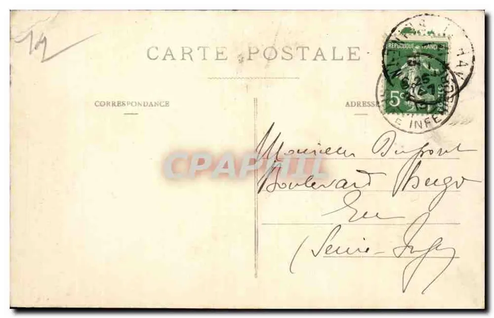 Trouville-sur-Mer — Allgemeiner Blick von Deauville — Unbekannter Verlag, Nr. 43 - Rückseite