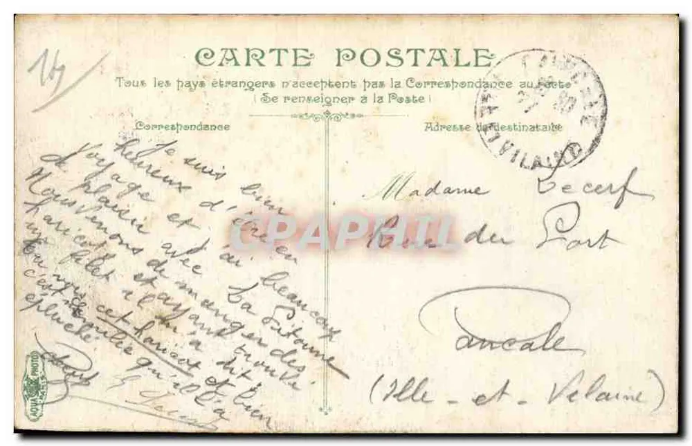 TROUVILLE - Die Promenade am Kai bei der Ankunft eines Bootes aus Havre — Verlag nicht sichtbar, Seriennummer 10 - Rückseite