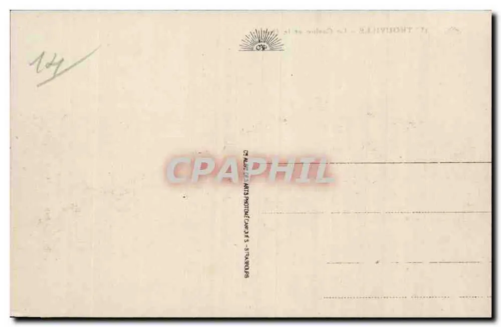 Trouville - Das Casino und der Kai — Nr. 43 — Arts Photo-Trouville - Rückseite