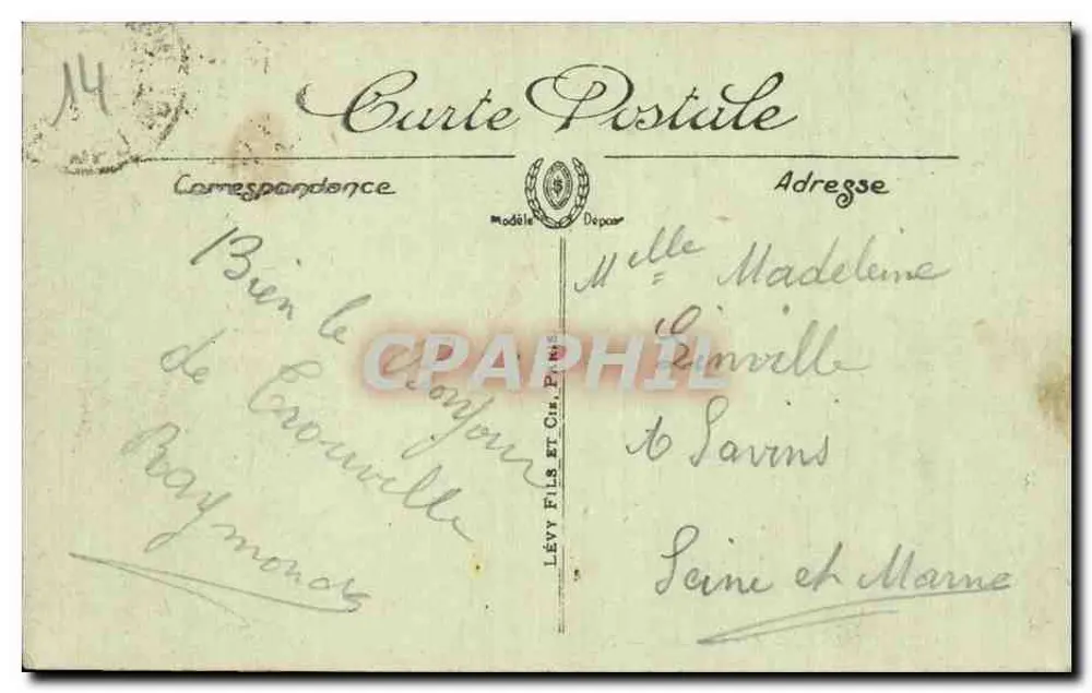 Trouville — Les Planches — LL. — n°152 - Verso