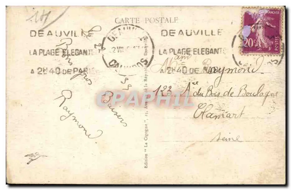 TROUVILLE, die Königin der Strände - Die Bäder - Rückseite