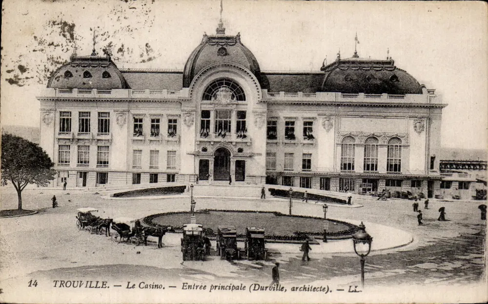Trouville — Das Casino — Haupteingang (Durville, Architekt) — LL. - Vorderseite