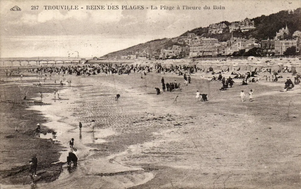 Trouville - Königin der Strände - Der Strand zur Badezeit - Vorderseite