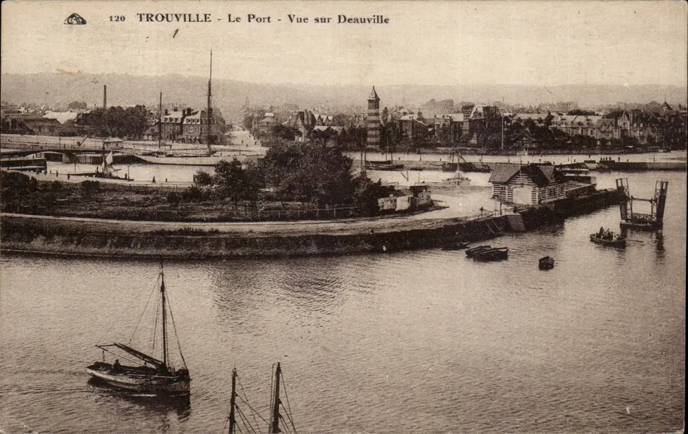 Trouville - Der Hafen - Blick auf Deauville — anonymer Verleger, Seriennummer 126 - Vorderseite