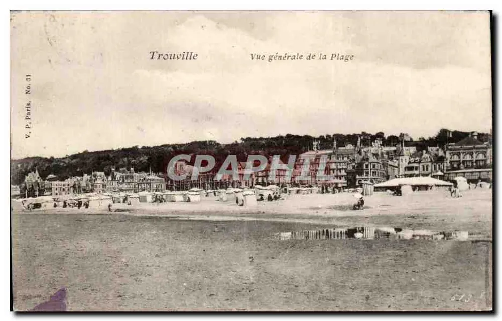 Trouville — Allgemeiner Blick auf den Strand — V. P. Paris, Nr. 31 - Vorderseite