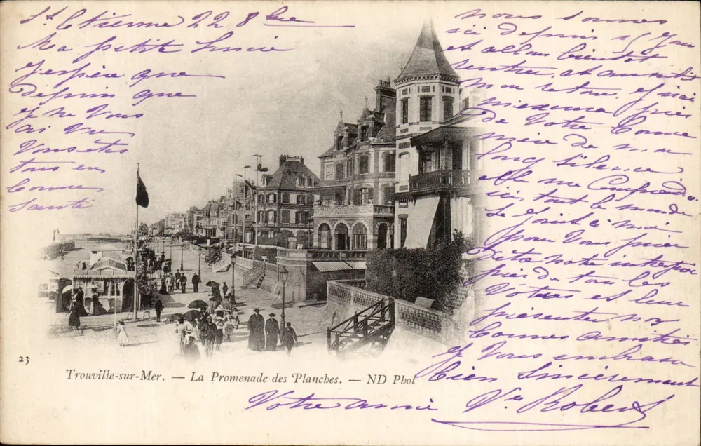 Trouville-sur-Mer — La Promenade des Planches — ND Phot - Frente
