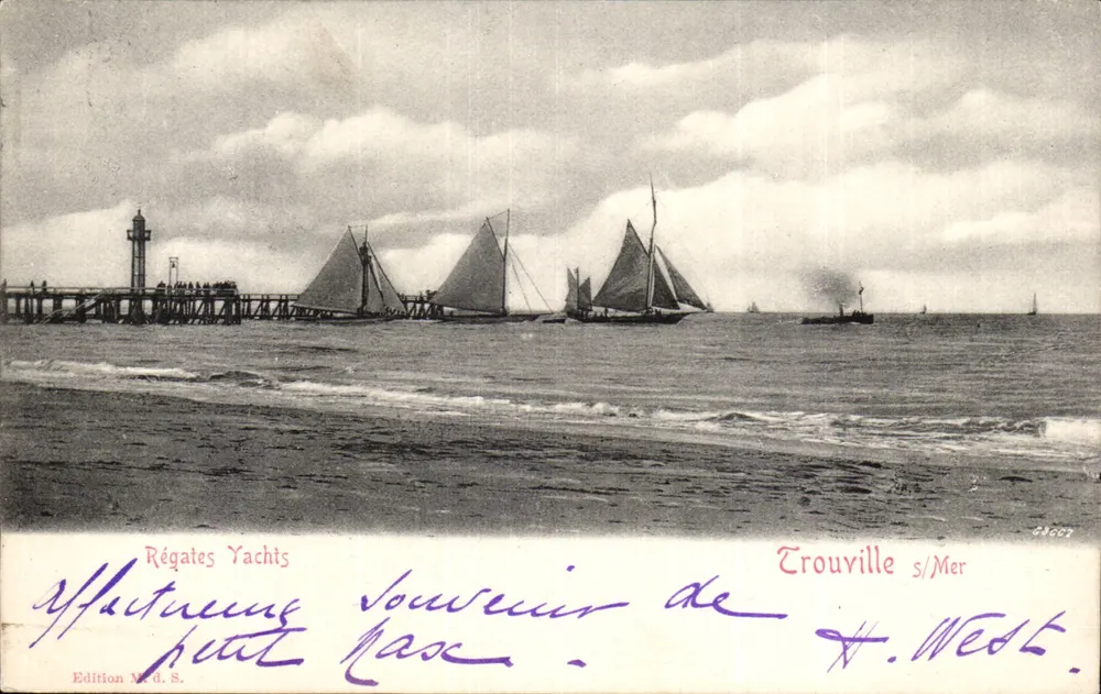 Regatas de iates — Trouville s/Mer — Edição M. d. S. - Frente